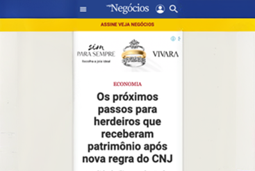 Matéria na VEJA